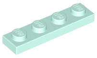 Lego (U) ~ Plate 1 x 4 ~ [Light Aqua]