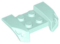 Lego (U) ~ Vehicle Mudguard 2 x 4 with Headlights Overhang ~ [Light Aqua]