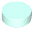 Lego (N) ~ Tile Round 1 x 1 ~ [Light Aqua]