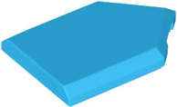 Lego (N) ~ Tile Modified 2 x 3 Pentagonal ~ [Dark Azure]