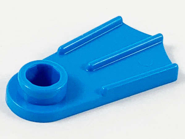 Lego (N) ~ Minifigure Footgear Flipper ~ [Dark Azure]