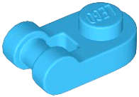 Lego (N) ~ Plate Round 1 x 1 with Bar Handle ~ [Dark Azure]
