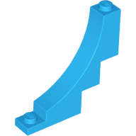 Lego (U) ~ Arch 1 x 5 x 4 Inverted ~ [Dark Azure]