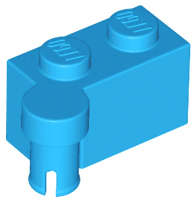 Lego (N) ~ Hinge Brick 1 x 4 Swivel Top ~ [Dark Azure]