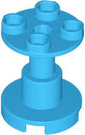 Lego (N) ~ Support 2 x 2 x 2 Stand with Complete Hole ~ [Dark Azure]
