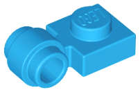 Lego (U) ~ Plate Modified 1 x 1 with Light Attachment - Thick Ring ~ [Dark Azure]
