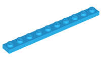 Lego (N) ~ Plate 1 x 10 ~ [Dark Azure]
