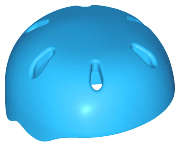 Lego (N) ~ Minifigure Headgear Helmet Sports with Vent Holes ~ [Dark Azure]