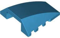 Lego (N) ~ Wedge 4 x 4 Triple Curved No Studs ~ [Dark Azure]