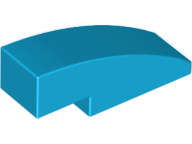 Lego (N) ~ Slope Curved 3 x 1 ~ [Dark Azure]
