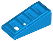 Lego (N) ~ Slope 18 2 x 1 x 2/3 with Grille ~ [Dark Azure]