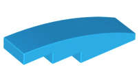 Lego (N) ~ Slope Curved 4 x 1 ~ [Dark Azure]