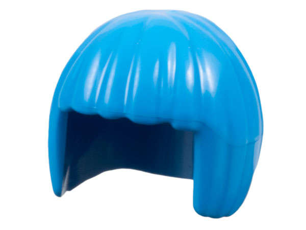 Lego (N) ~ Minifigure Hair Short Bob Cut ~ [Dark Azure]