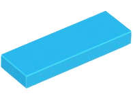 Lego (N) ~ Tile 1 x 3 ~ [Dark Azure]