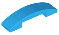 Lego (N) ~ Slope Curved 4 x 1 x 2/3 Double ~ [Dark Azure]