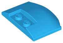 Lego (N) ~ Wedge 3 x 4 x 2/3 Triple Curved ~ [Dark Azure]