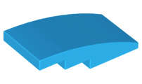 Lego (N) ~ Slope Curved 4 x 2 ~ [Dark Azure]