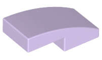 Lego (N) ~ Slope Curved 2 x 1 x 2/3 ~ [Lavender]
