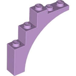 Lego (N) ~ Arch 1 x 5 x 4 - Continuous Bow ~ [Lavender]