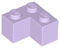 Lego (N) ~ Brick 2 x 2 Corner ~ [Lavender]