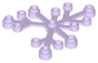 Lego (N) ~ Plant Leaves 6 x 5 ~ [Lavender]