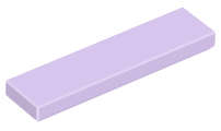 Lego (N) ~ Tile 1 x 4 ~ [Lavender]