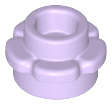 Lego (N) ~ Plate Round 1 x 1 with Flower Edge (5 Petals) ~ [Lavender]