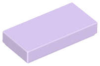 Lego (N) ~ Tile 1 x 2 ~ [Lavender]