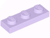 Lego (N) ~ Plate 1 x 3 ~ [Lavender]