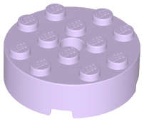 Lego (N) ~ Brick Round 4 x 4 with Hole ~ [Lavender]