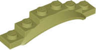 Lego (N) ~ Vehicle Mudguard 1 1/2 x 6 x 1 with Arch ~ [Olive Green]