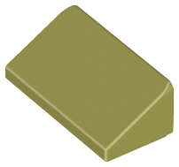 Lego (U) ~ Slope 30 1 x 2 x 2/3 ~ [Olive Green]