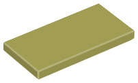 Lego (U) ~ Tile 2 x 4 ~ [Olive Green]