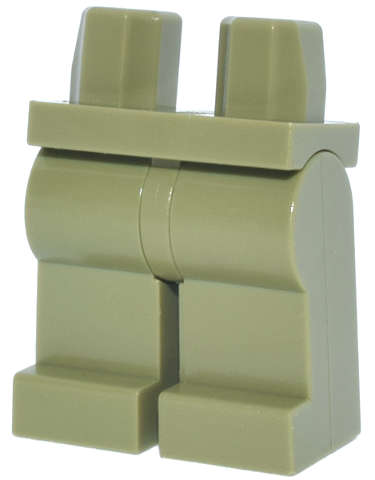 Lego (N) ~ Hips and Legs Plain ~ [Olive Green]