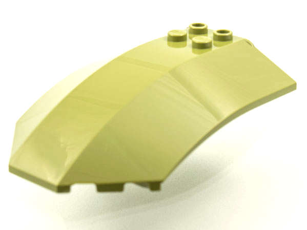 Lego (N) ~ Windscreen 8 x 6 x 2 Curved Sloped Sides ~ [Olive Green]