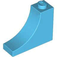 Lego (N) ~ Arch 1 x 3 x 2 Inverted ~ [Medium Azure]