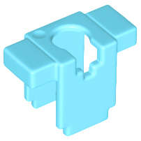 Lego (N) ~ Minifigure Armor Breastplate Rectangular (Minecraft) ~ [Medium Azure]