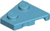 Lego (N) ~ Wedge Plate 2 x 2 Left ~ [Medium Azure]