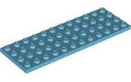 Lego (U) ~ Plate 4 x 12 ~ [Medium Azure]