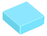 Lego (N) ~ Tile 1 x 1 ~ [Medium Azure]
