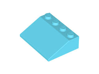 Lego (N) ~ Slope 33 3 x 4 ~ [Medium Azure]
