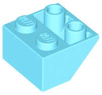 Lego (N) ~ Slope Inverted 45 2 x 2 with Flat Bottom Pin ~ [Medium Azure]