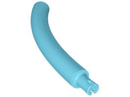 Lego (N) ~ Dinosaur Tail / Neck Middle Section with Bar Hole and Technic Pin ~ [Medium Azure]