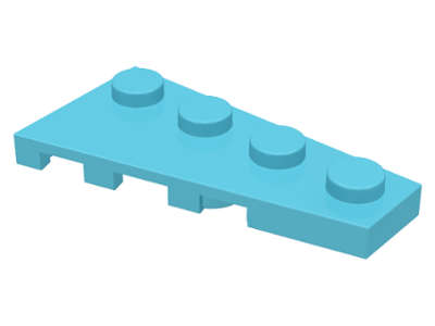 Lego (N) ~ Wedge Plate 4 x 2 Right ~ [Medium Azure]