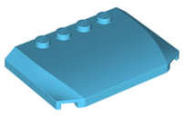 Lego (N) ~ Wedge 4 x 6 x 2/3 Triple Curved ~ [Medium Azure]