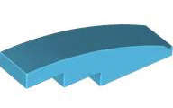 Lego (N) ~ Slope Curved 4 x 1 ~ [Medium Azure]