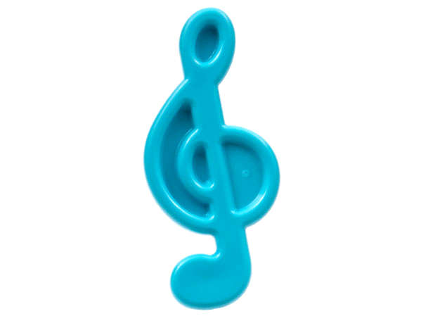 Lego NEW - Minifigure Utensil Trolls Treble Clef~ [Medium Azure]