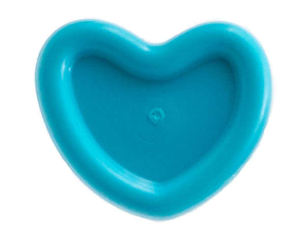 Lego (N) ~ Minifigure Utensil Trolls Heart with Pin ~ [Medium Azure]