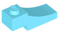 Lego (N) ~ Arch 1 x 3 Inverted ~ [Medium Azure]