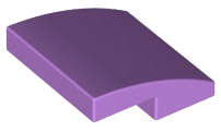 Lego (N) ~ Slope Curved 2 x 2 x 2/3 ~ [Medium Lavender]
